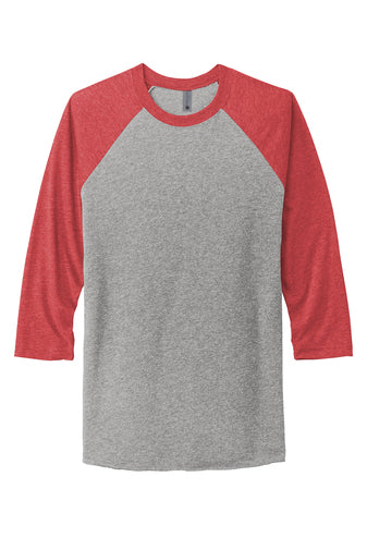 Next Level Apparel® Unisex Tri-Blend 3/4-Sleeve Raglan Tee