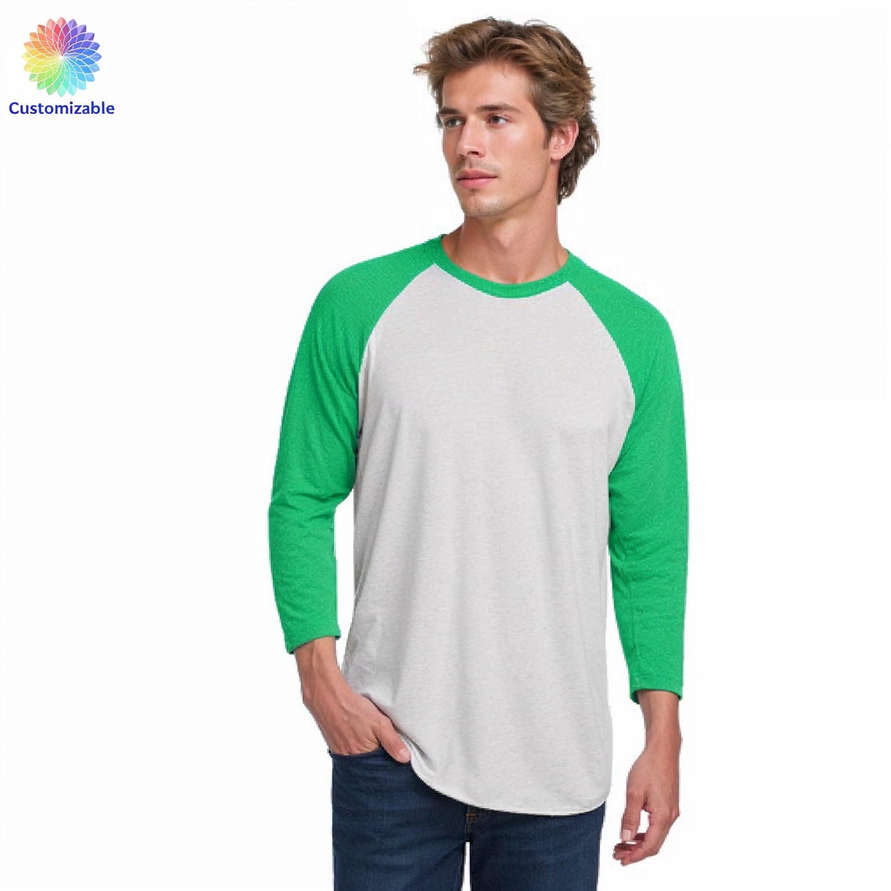 Next Level Apparel® Unisex Tri-Blend 3/4-Sleeve Raglan Tee